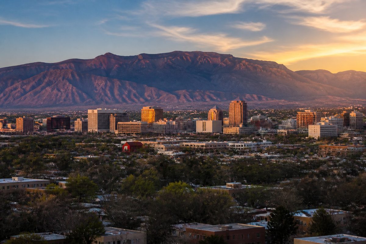 New Mexico landscape and skyline