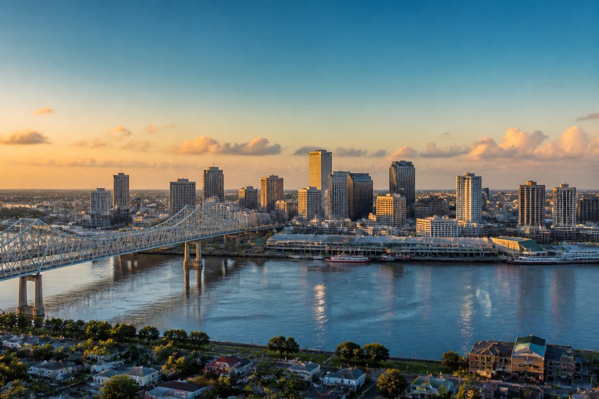 Louisiana landscape and skyline