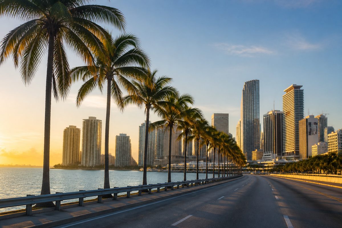 Florida landscape and skyline