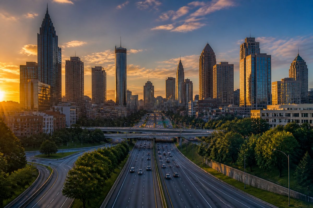 Georgia landscape and skyline