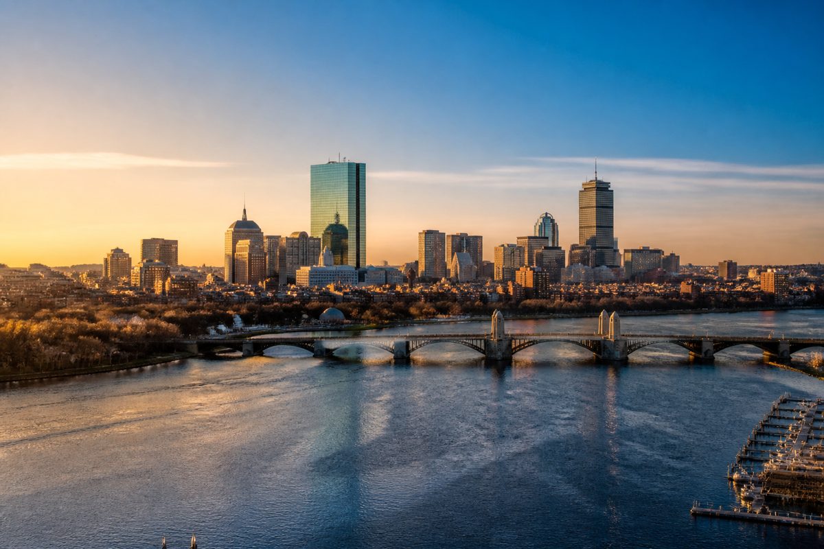 Massachusetts landscape and skyline