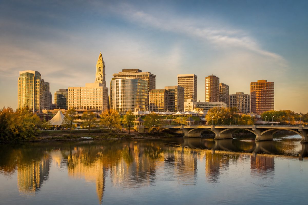 Connecticut landscape and skyline